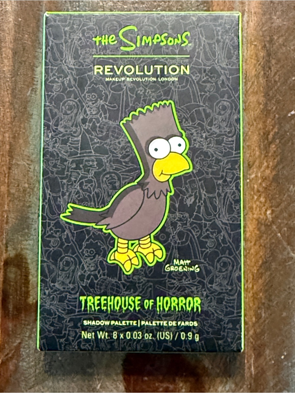 Revolution Simpsons Treehouse of Horror Raven Bart Eyeshadow Palette NIB